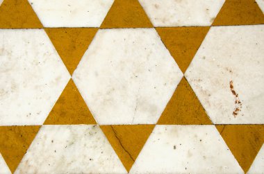Dekoratif mermer döşeme arka planda Tapınağı, Hindistan