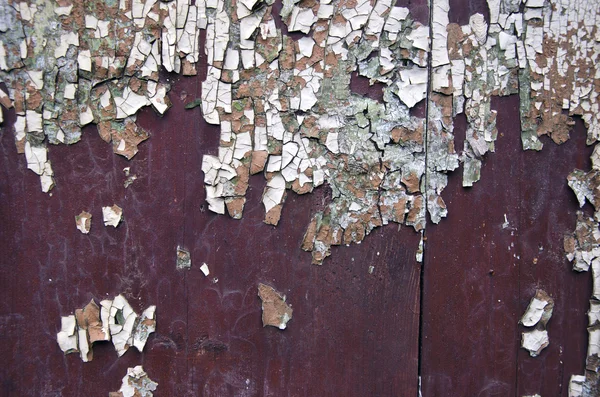 Stare drewniane drzwi z wieku farba tła — Zdjęcie stockowe