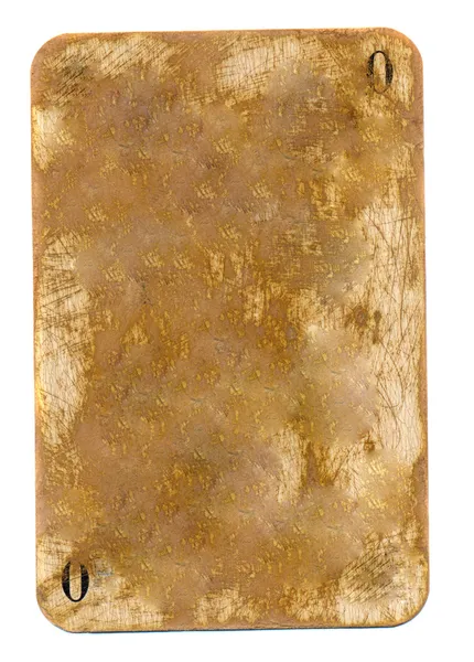 Αρχαία ρυπαρός παιγνιόχαρτο φόντο με μηδενικό αριθμό — Φωτογραφία Αρχείου