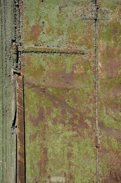 Gamla begagnade metalldörr bakgrund — Stockfoto