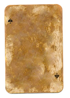 antiguo fondo Grunge naipes con signo de pala