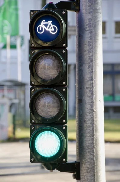 City traffic lights in street — Stock Photo, Image