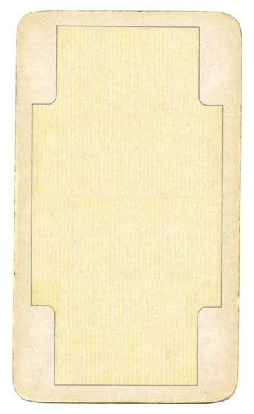 Velho cartão de jogar vazio papel de fundo com linha — Fotografia de Stock