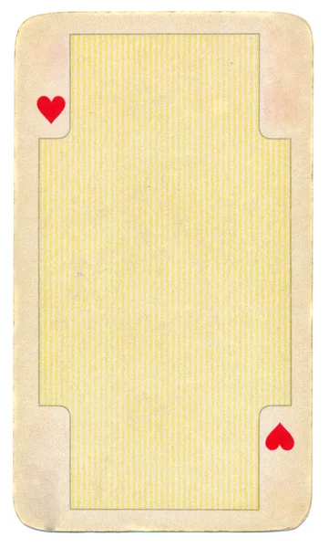 Vintage playing card of hearts background — Stock Photo, Image