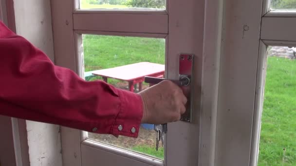 Unlock With Key And Open House Door In Spring