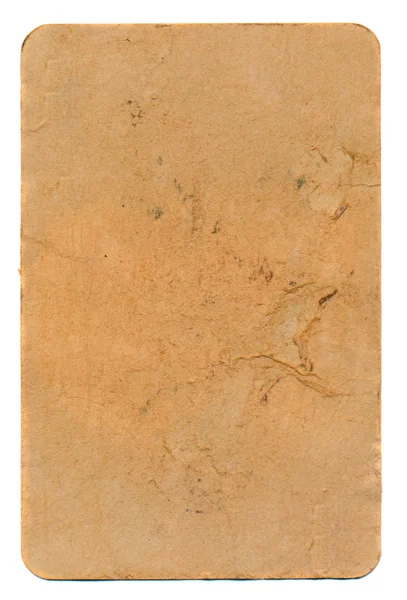 Antiguo usado marrón jugando fondo de papel de tarjeta — Foto de Stock