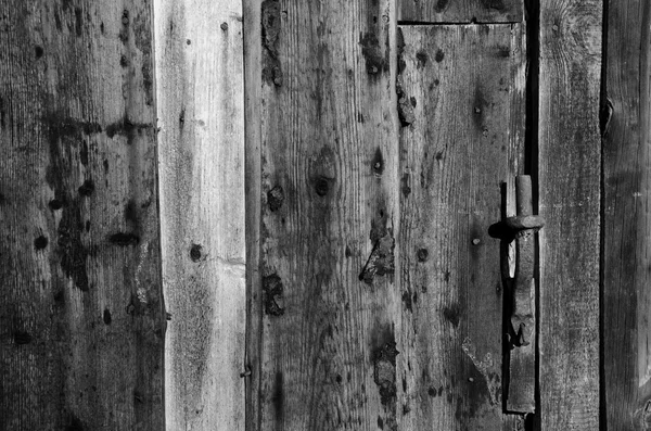 Preto e branco de madeira velho parede fundo — Fotografia de Stock
