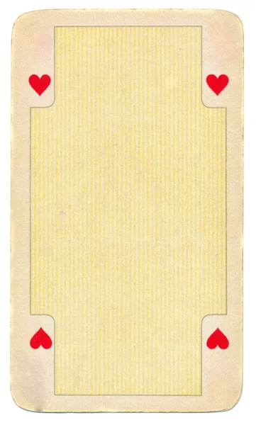 Vintage carte à jouer fond de papier — Photo