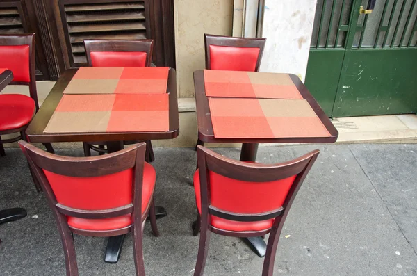 Muebles de cafetería - calle de París — Foto de Stock