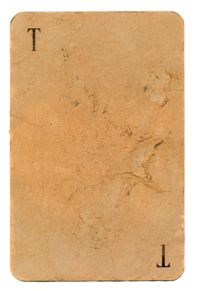 Grunge iskambil kağıdı arka plan üzerinde beyaz izole — Stok fotoğraf