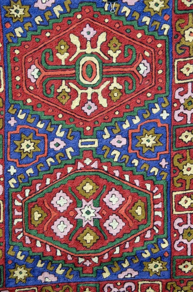 Asian textile cloth ornamental background — Stock Photo, Image