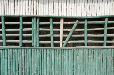 yaşlı asian bambu duvar arka plan