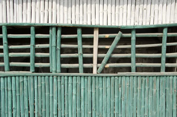 古いアジアの竹製の壁の背景 — ストック写真