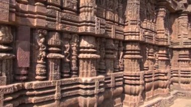 güzel tarihi savaş arabası araba güneş Tapınağı, konark, Hindistan. Dünya Miras unesco