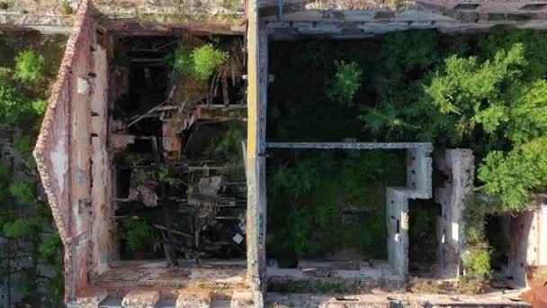 Tarihi Malikane Değirmeni Kalıntıları Hava Manzarası — Stok video