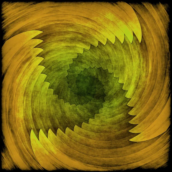 Espiral abstracto amarillo rencor fondo o textura — Foto de Stock