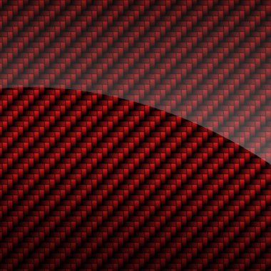 kırmızı parlak karbon fiber arka plan veya doku