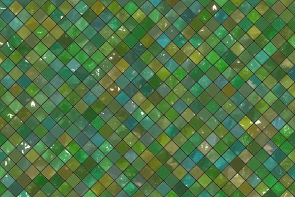 Fondo de azulejos de pared verde — Foto de Stock