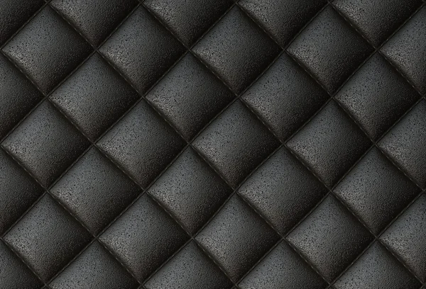 Black leather background or texture — Stock Photo, Image