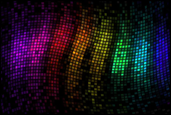 Abstrait multicolore disco lumières fond mosaïque — Photo
