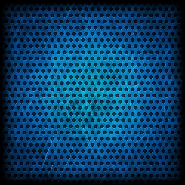 蓝色 grunge 的圆圈图案纹理背景 — 图库照片