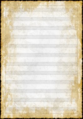 eski grunge müzik boş kağıt