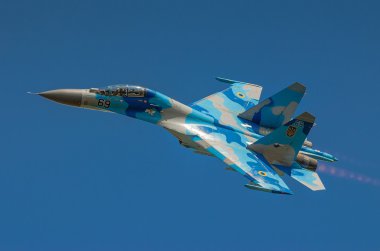 Ukraynalı su-27 ekran sırasında radom air show 2013