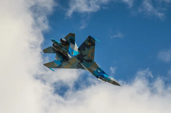Ukrainische Su-27 während der Radom Air Show 2013 — Stockfoto