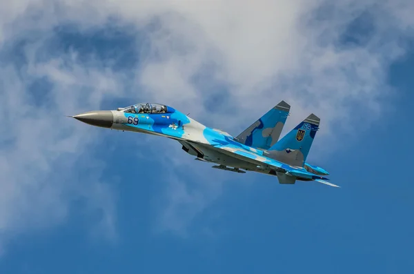 Display ucraino SU-27 durante il Radom Air Show 2013 — Foto Stock