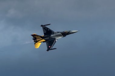 Radom, Polonya - 25 Ağustos: Türk f-16 falcon - soloturk b