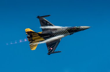 Radom, Polonya - 25 Ağustos: Türk f-16 falcon - soloturk b