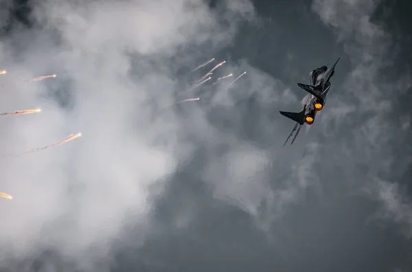 Radom, Polonya - 25 Ağustos, 2013: mig-29 demo ekran takım Lehçe