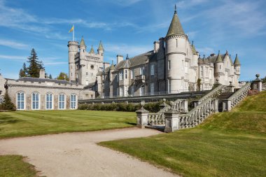 İskoçya, Balmoral, Balmoral Şatosu, 2019, Mayıs, 14: Balmoral Şatosu ve Topraklar, Royal Deeside, İskoçya.