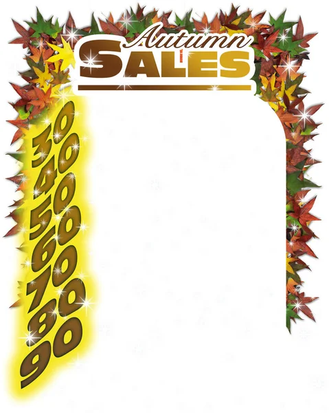 Autumn sales with number discount