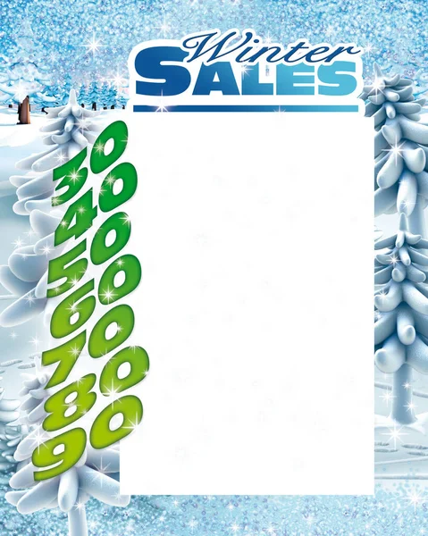 winter sales with number discount