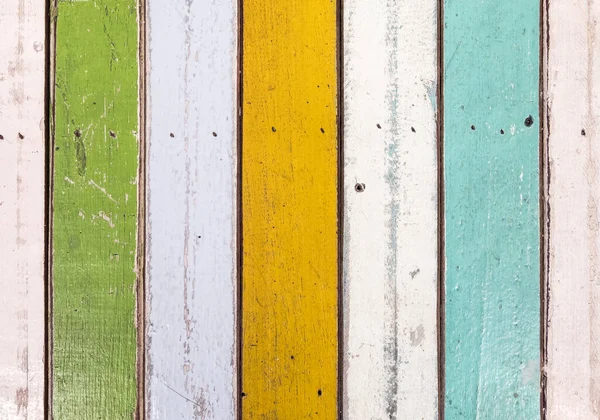 Close Van Beschilderde Plankentafel Vintage Stijl Houten Tafel Het Lokale — Stockfoto