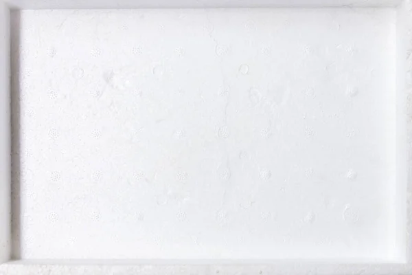 Крупним Планом Кришку Піни Покриття Коробки Пластмаси Щоб Містити Свіжі — стокове фото