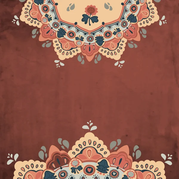 Ornamentales rundes florales Spitzenmuster. kaleidoskopisches Blumenmuster, Mandala. — Stockvektor