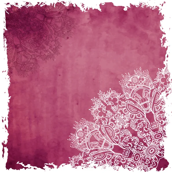 Διακοσμητικά γύρο δαντέλα floral διάνυσμα μοτίβο. πολύχρωμη floral Μάνταλα. — Διανυσματικό Αρχείο