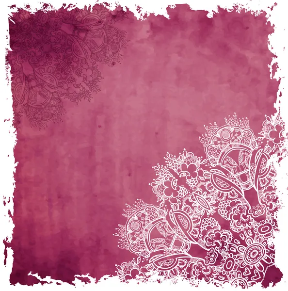 Ornement rond motif vectoriel en dentelle florale. mandala floral kaléidoscopique . — Image vectorielle