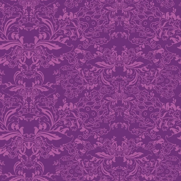 Luxe motif floral décoratif sans couture — Image vectorielle