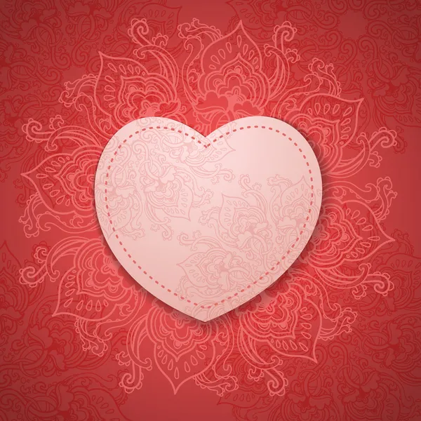 Gift Card. Valentine's day. Happy Valentine's Day frame. Valentine Day background — стокове фото