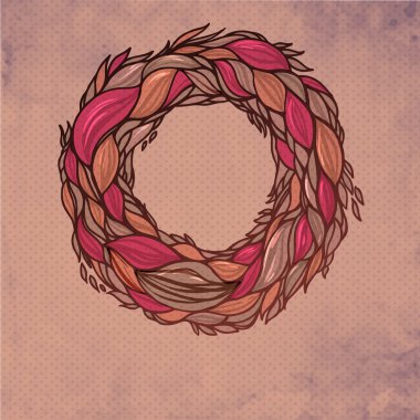 renkli soyut çizilmiş desen, çelenk arka plan dalgalar.