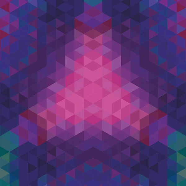 Kaléidoscope géométrique motif sombre. Fond vectoriel abstrait. Carte de voeux — Image vectorielle