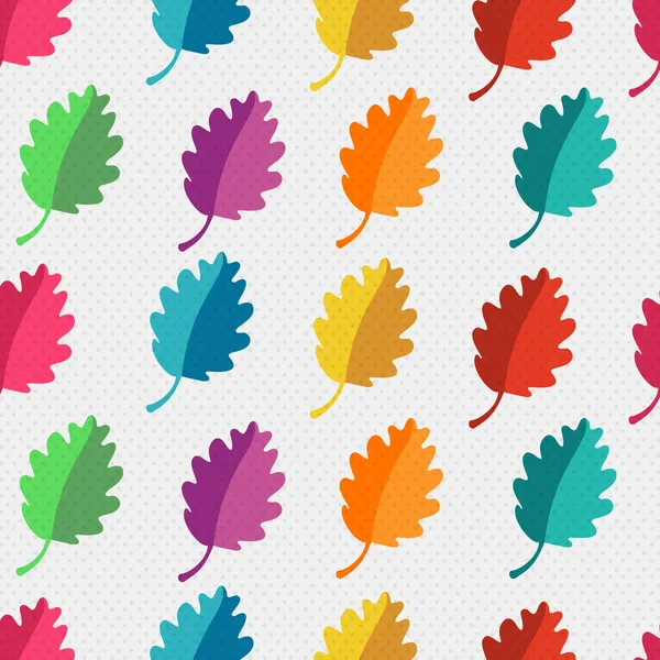 Autumn abstract vector seamless pattern. simple shapes and bright colors for the fabric, web, print. rainbow colors and polka dot pattern will make fun of you — Stock Vector