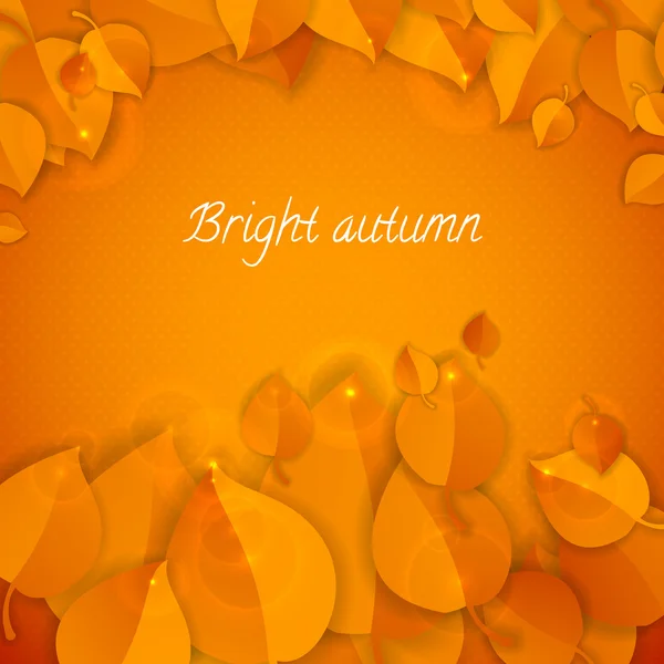 Herbst abstrakten Vektor Hintergrund. einfache Formen und goldene Farben für Stoff, Web, Druck. Regenbogenfarben machen sich über dich lustig — Stockvektor