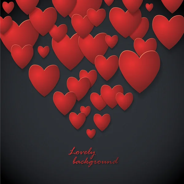 White Heart Paper Stickers Valentine's day. Happy Valentine's day! — Stock Vector