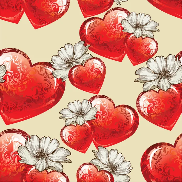 Seamless pattern for Valentine — Stock Vector