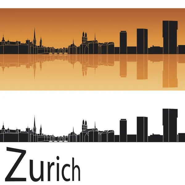 Skyline van Zürich — Stockvector