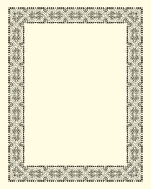 Dekoratif çerçeve vintage